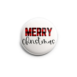 Merry Christmas Plaid Topper
